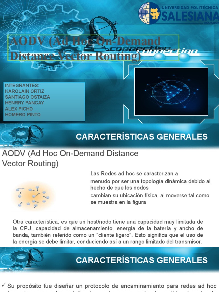 Protocolo AODV en Redes Ad Hoc | PDF | Red inalámbrica ad hoc ...