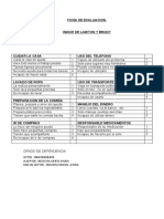 Ficha de Evaluacion Lawton