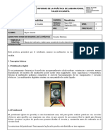 Informe para manejo del multimetro y protoboard - Bayron jacome.docx