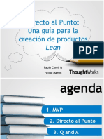 Guía para crear productos Lean: MVP, Directo al Punto y más