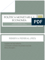 Política Monetaria y Economía