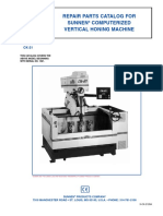Repair Parts Catalog For Sunnen Computerized Vertical Honing Machine
