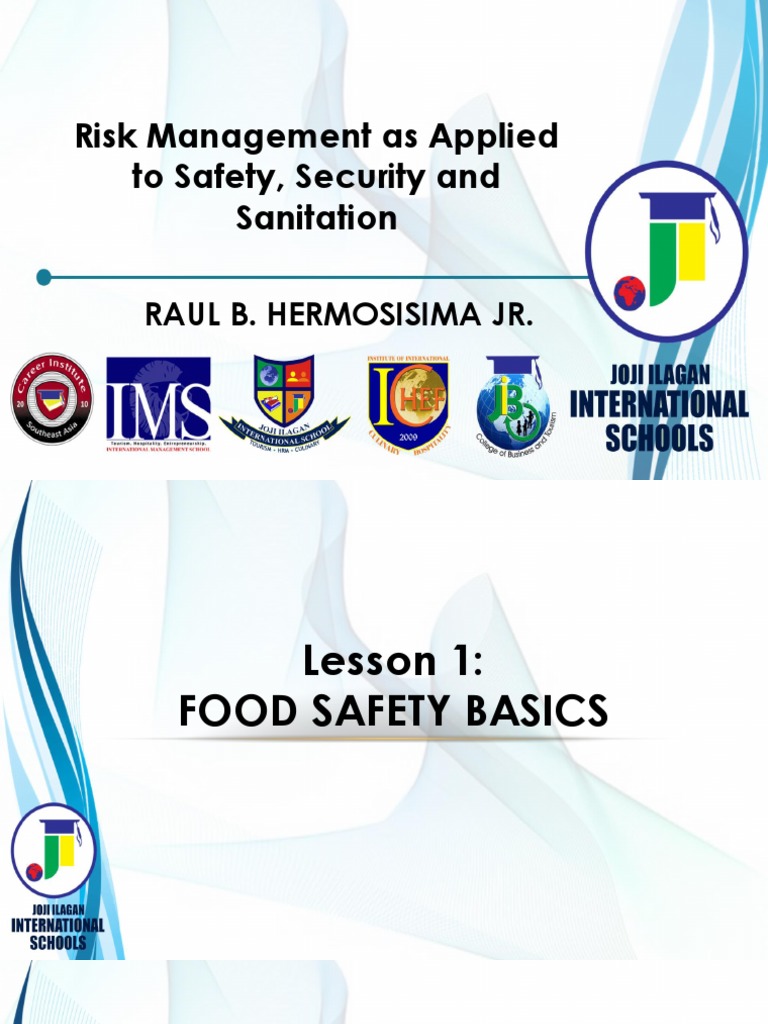 Risk Management Lesson 1 - Food Safety Basic PDF | PDF | Foodborne ...
