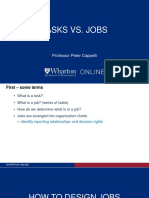 Tasks vs. Jobs