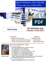 Pit Hisfarma 2018 Sahat Saragi: Manado, 14 Juli 2018