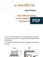 Machine Tools (IPE 431) : Jigs & Fixtures