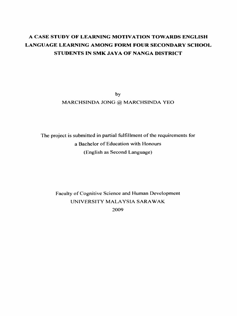 Student Motivation in English Learning | PDF | Motivation | Motivational