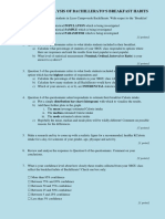 Breakfast Questionnaire Analysis