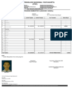 Institut Teknologi Nasional Yogyakarta (ITNY) : Informasi Tagihan Semester 5 (2020/2021 Ganjil)