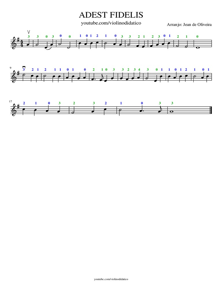 ADEST FIDELIS - Violino Didatico | PDF