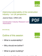 Improving Sustainability of The Construction Industry - An UK Perspective