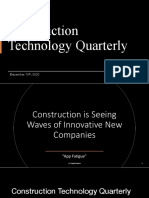 Construction Technology Quarterly: Q4, 2020 December 10, 2020