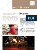 faciliter l'acces a la culture