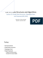 Lecture 15 - Graph Data Structures and Traversals
