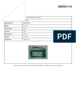 Technical Sheet: Agilia Batterie Kit (Z179971) Kitagilia Fresenius