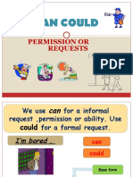 Can Could: Permission or Requests