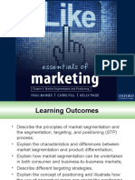 Chapter 6: Market Segmentation and Positioning: Baines, Fill, & Page: Essentials of Marketing