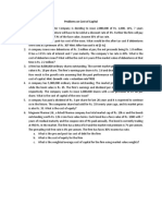 Problems - Cost of Capital PDF