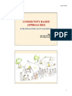 Community Based Approaches: For Disaster Management