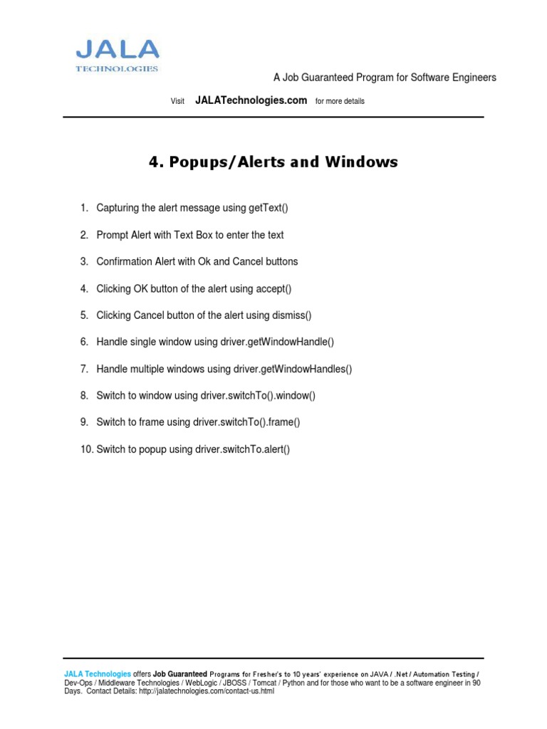 Popups And Windows Pdf