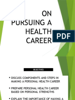 ON Pursuing A Health Career