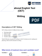 Occupational English Test (OET) Writing