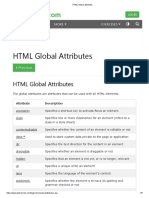 HTML Global Attributes