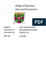 NCBE Cost Management Report