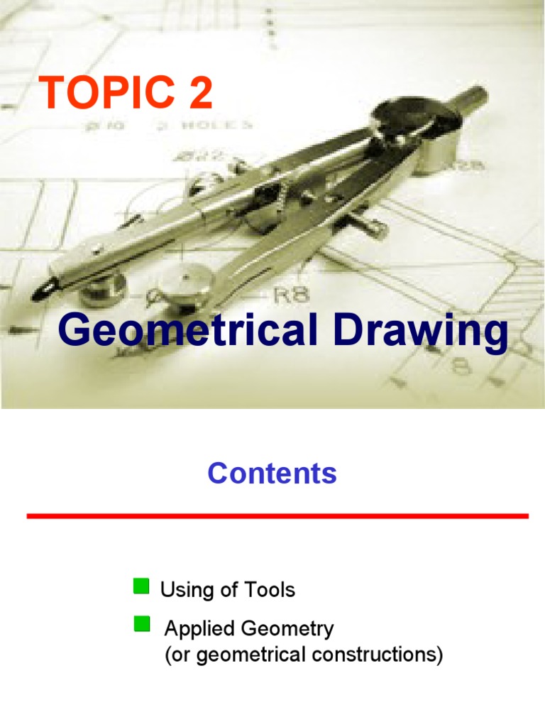Geometrical Drawing Techniques Guide | PDF | Perpendicular | Triangle