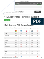HTML Reference Browser Support