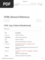 HTML Reference by Alphabet - 01