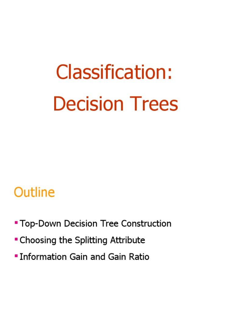 Classification: Decision Trees | PDF | Applied Mathematics | Analysis