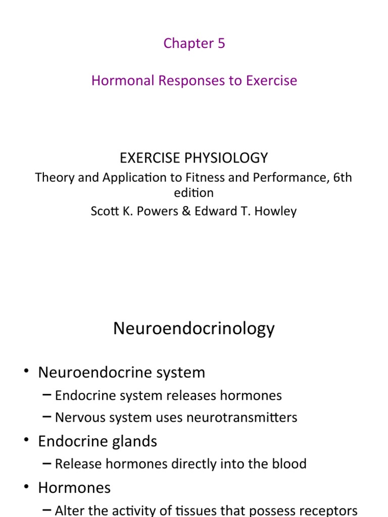 Hormonal Responses During Exercise | PDF | Hormone | Cortisol