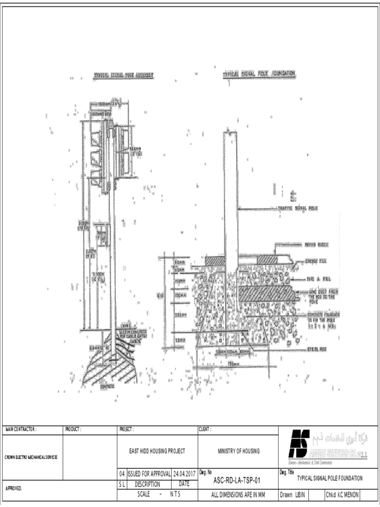 3.typical Signal Pole Foundaton | PDF