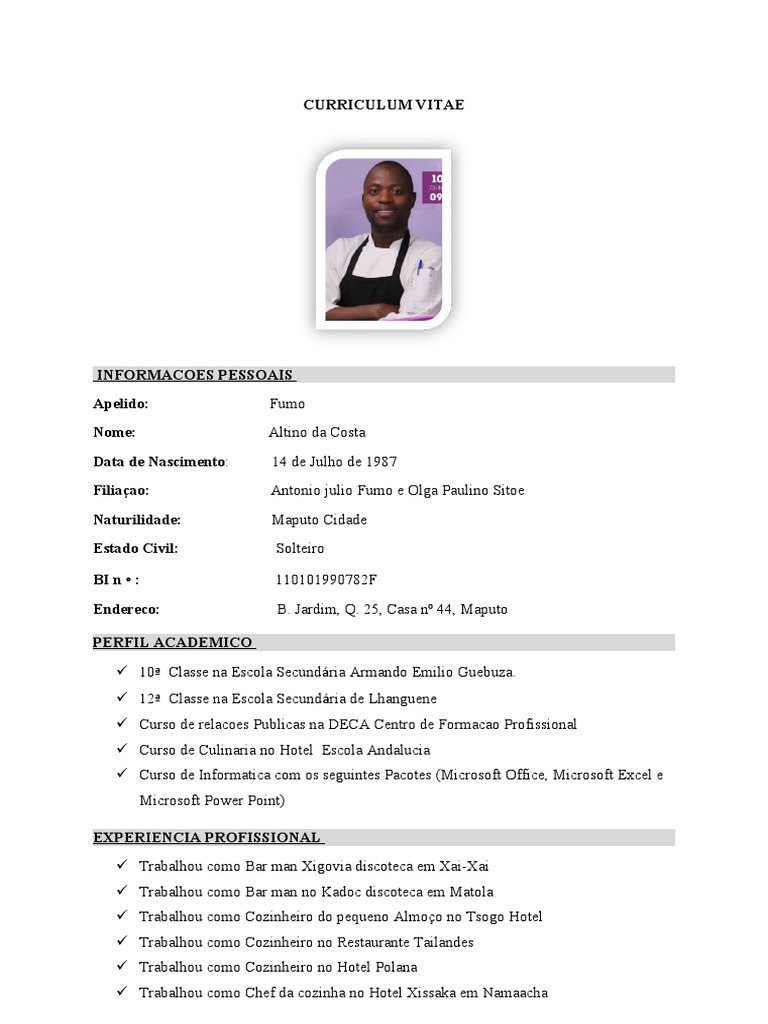 Altino Cv Portugues
