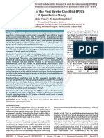 Evaluation of The Post Stroke Checklist PSC A Qualitative Study