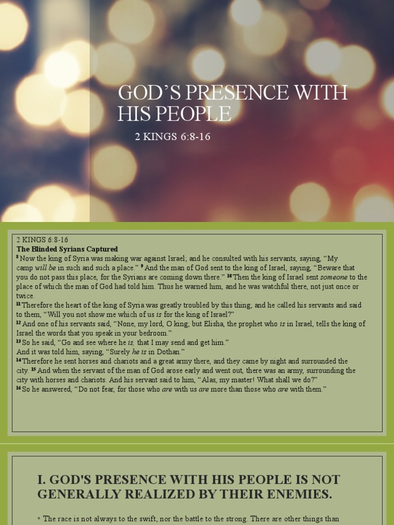 God's Presence With His People PDF Books Of The Hebrew Bible Old