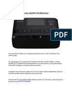 Canon SELPHY CP1300 Driver Printer