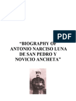 Biography of Antonio Narciso Luna de San Pedro Y Novicio Ancheta