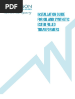 Installation Guide For Oil and Synthetic Ester Filled Transformers