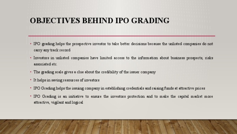 Objectives Behind Ipo Grading | PDF | Career & Growth | Business