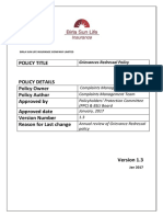 Grievance Redressal Policy