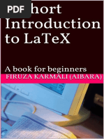 A Short Introduction To LaTeX A Book For PDF