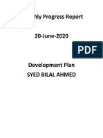 Monthly Progress Report 20 June 20