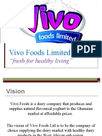 Vivo Foods Limited: "Fresh For Healthy Living"