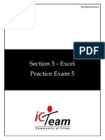 Excel Practice Exam 5 - MS