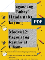 Lesson 2 Pagsulat NG Liham Aplikasyon