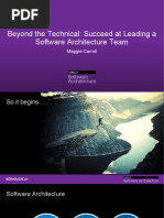 Beyond The Technical - Succeed at Leading A Software Architecture Team Presentation