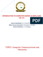 CSC 111 Introduction To Computer Science