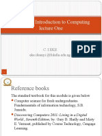 CSC 111 - Introduction To Computing Lecture One: C. I Eke Eke - Ifeanyi @fulafia - Edu.ng